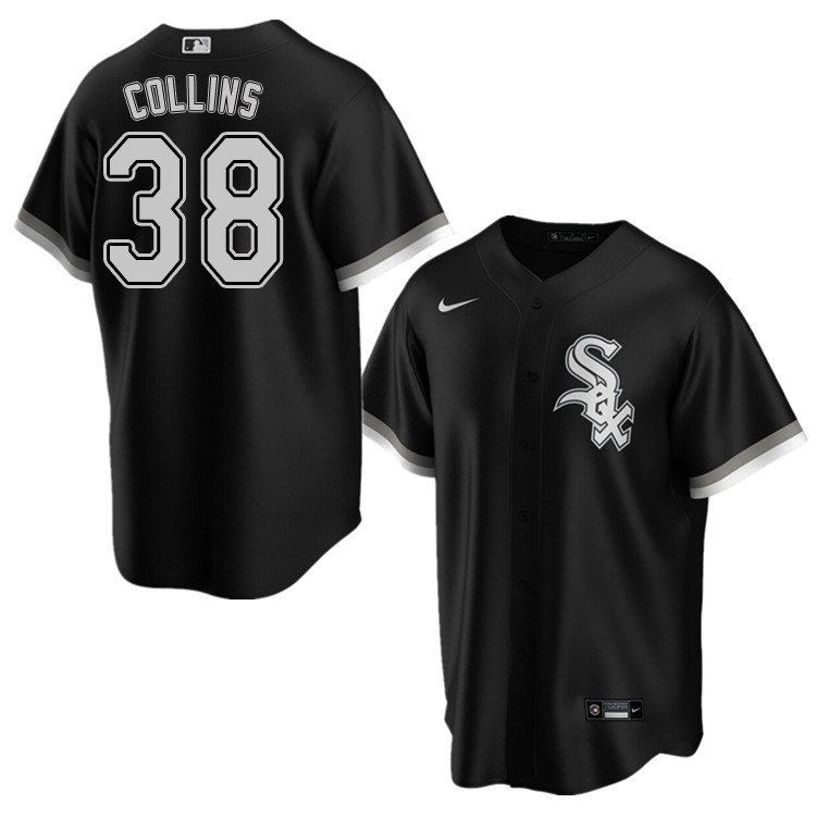 Nike Men #38 Zack Collins Chicago White Sox Baseball Jerseys Sale-Black